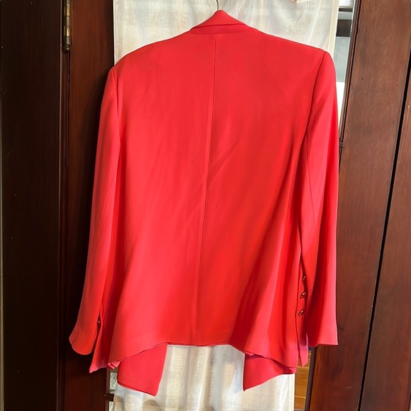 Escada Women's Pink/Peach Blazer | Menswear Look for Spring - Picture 4 of 4